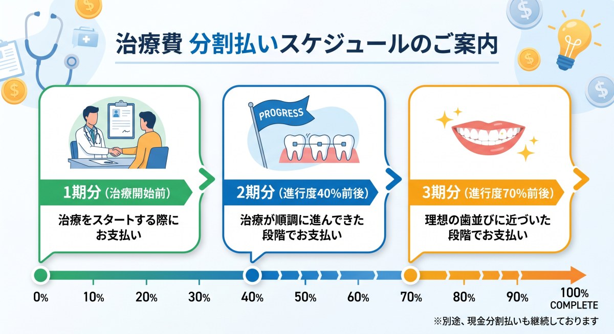 進行度別・3段階都度払いのイメージ